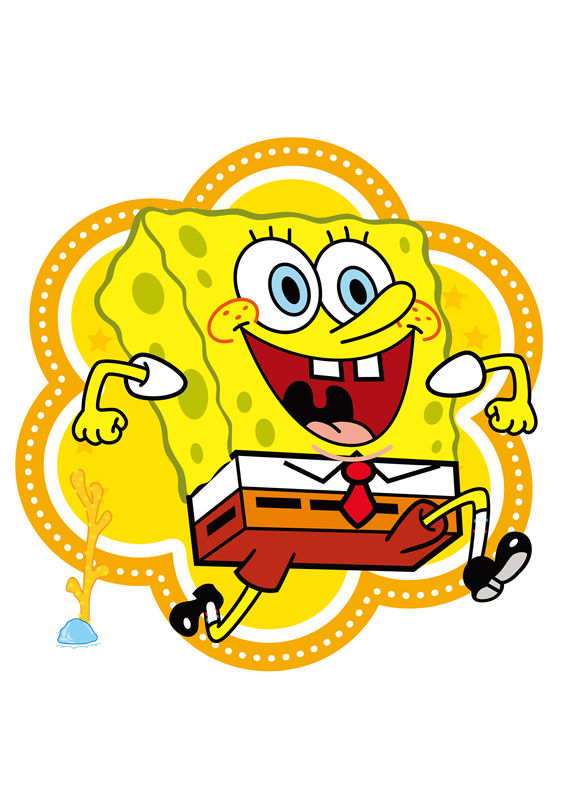 卡通风格海绵裁片印花服装印花设计