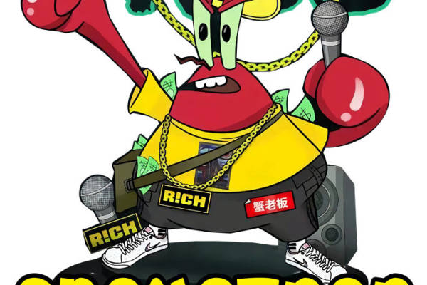 个性潮流裁片印花服装：嘻哈海绵宝宝主题印花T恤