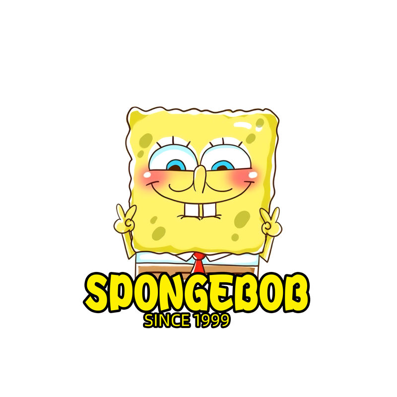 经典卡通裁片印花服装，SpongeBob自1999年起的时尚潮流