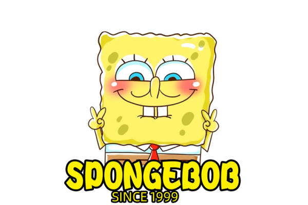 经典卡通裁片印花服装,SpongeBob自1999年起的时尚潮流