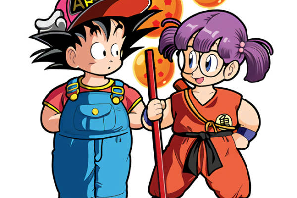 经典动漫裁片印花服装：阿拉蕾与悟空的时尚碰撞