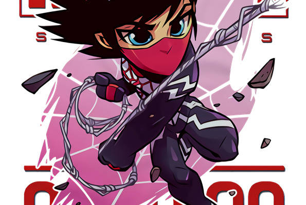 动漫风格金属切割服装印花设计,展现个性与活力