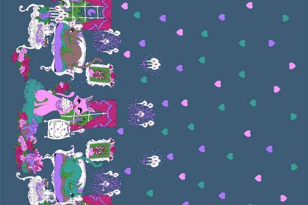 时尚梦幻动物面料印花，服装印花设计新趋势