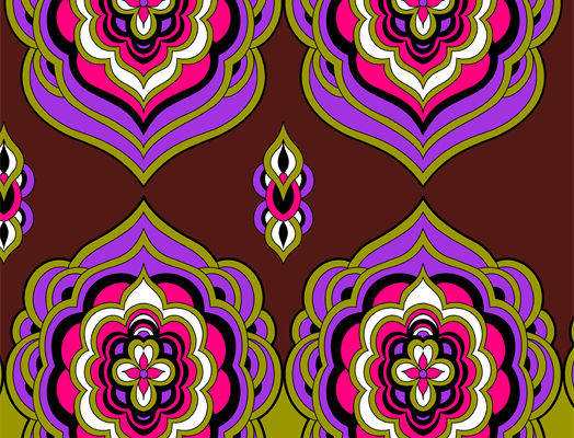 民族风面料印花图案，时尚服装印花设计，独特风格服装