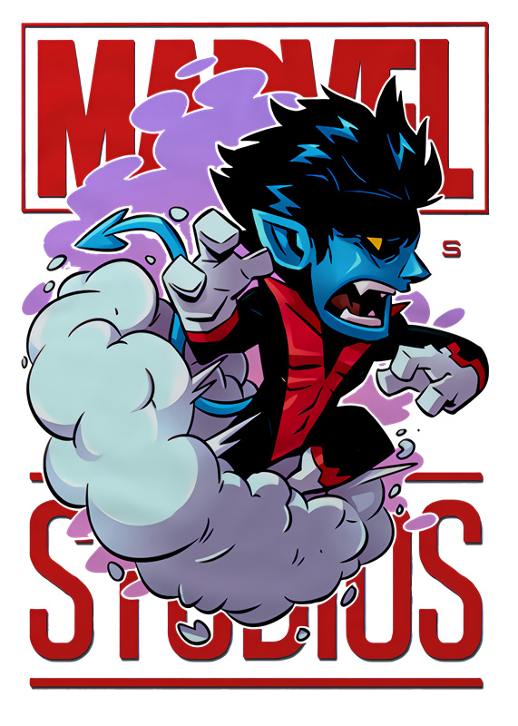 独特动漫风格裁片印花服装印花设计,展现个性魅力