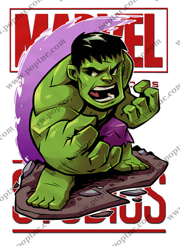 时尚绿巨人裁片印花服装,展现力量与个性的服装印花设计