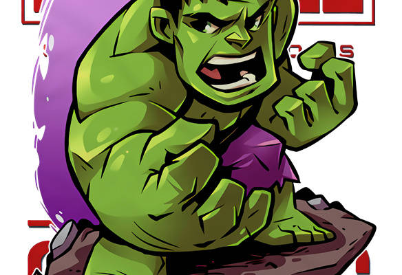 时尚绿巨人裁片印花服装,展现力量与个性的服装印花设计