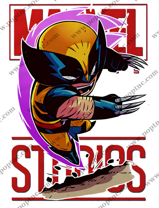 时尚前卫的狼人裁片印花服装印花设计