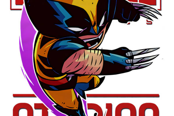 时尚前卫的狼人裁片印花服装印花设计