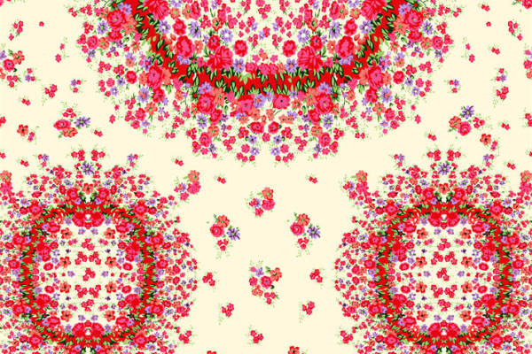 2024年新款春季花卉面料印花服装印花设计