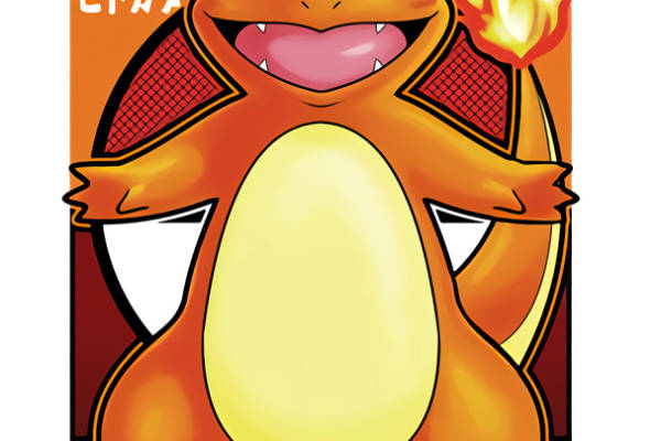 经典火系宝可梦裁片印花服装，展现独特魅力