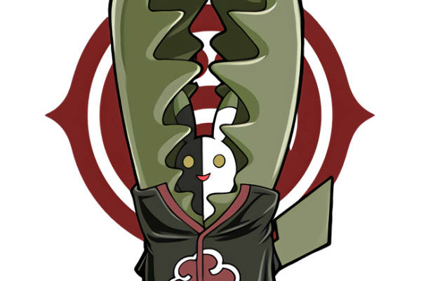 创意皮卡丘与火影忍者主题裁片印花服装印花设计