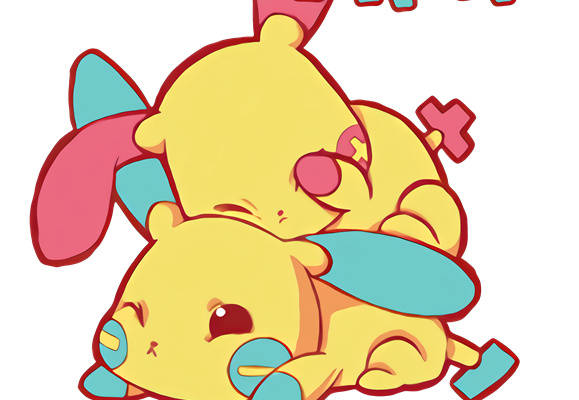 可爱皮卡丘裁片印花服装，萌趣风格，适合儿童和动漫迷