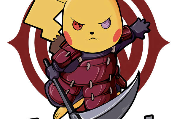 创意皮卡丘与火影忍者服装印花设计