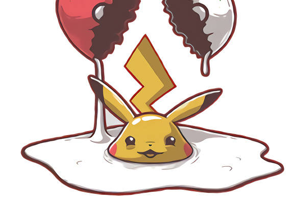 创意皮卡丘裁片印花服装:趣味卡通风格设计