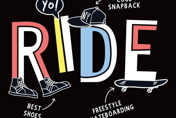 时尚滑板主题裁片印花服装印花设计