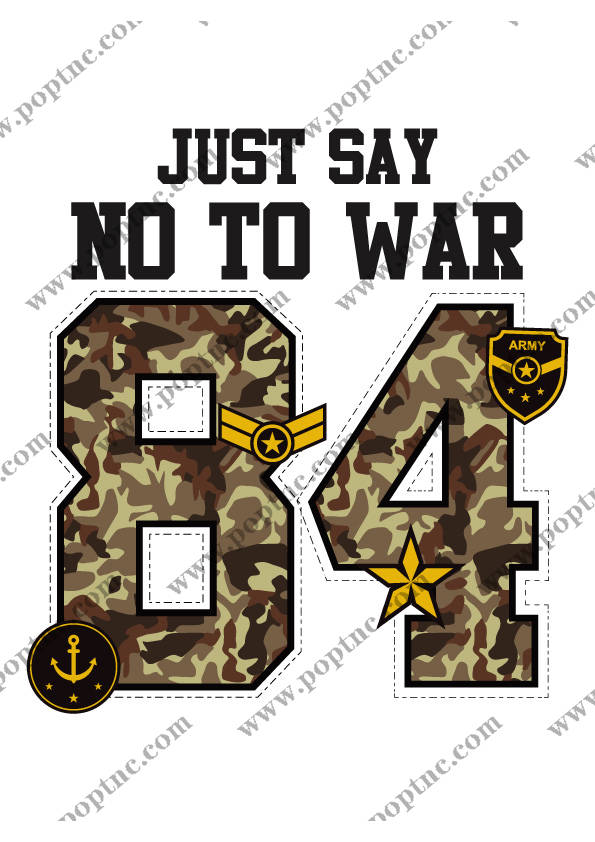 时尚迷彩裁片印花服装:反战主题的和平宣言