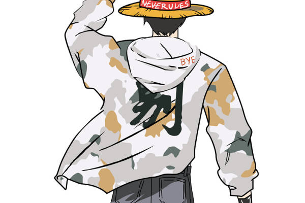 时尚街头风迷彩裁片印花服装印花设计