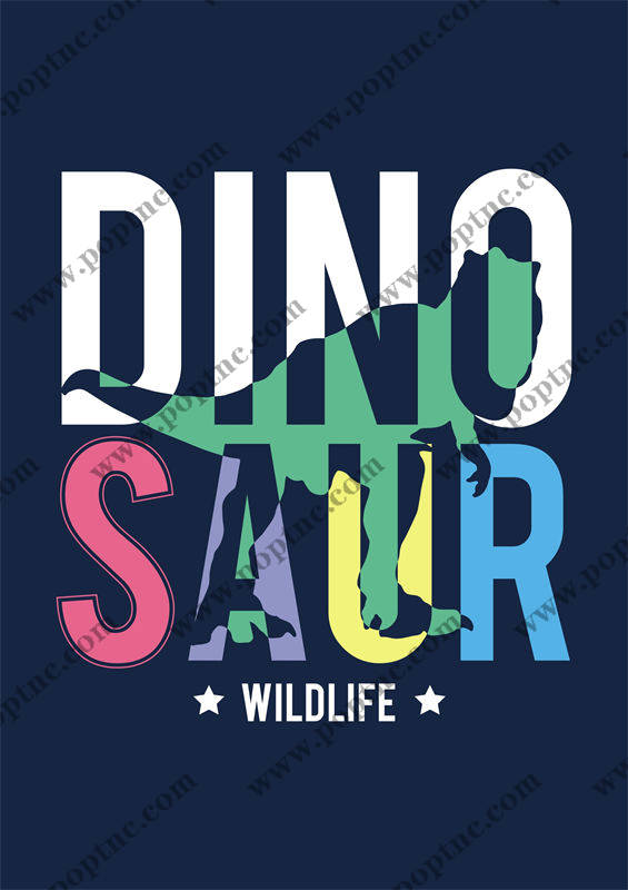 创意恐龙主题裁片印花服装,展现个性野生动物风格