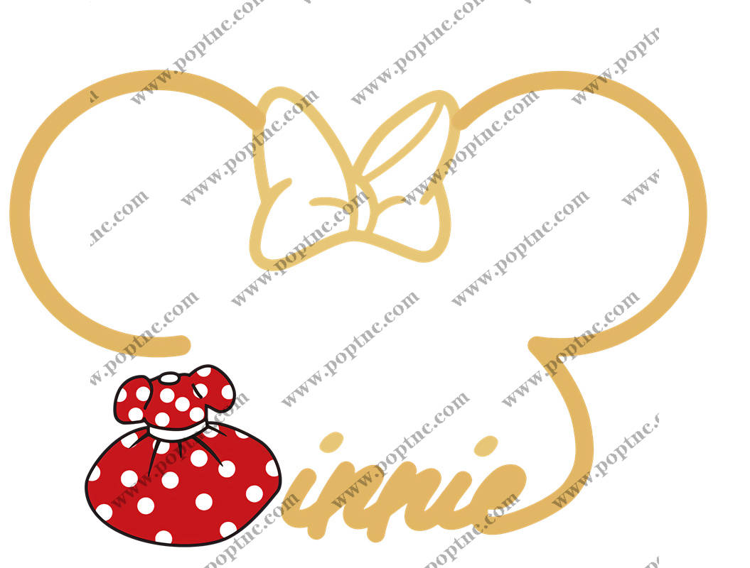 时尚米妮风格裁片印花服装,打造可爱卡通造型