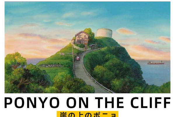 悬崖上的裁片印花服装：宫崎骏风格动画电影主题印花