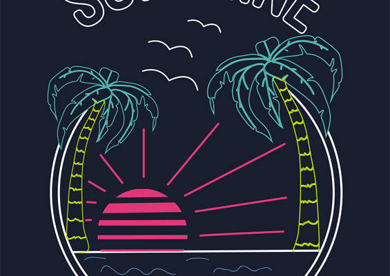 夏日阳光裁片印花服装:享受阳光灿烂的日子