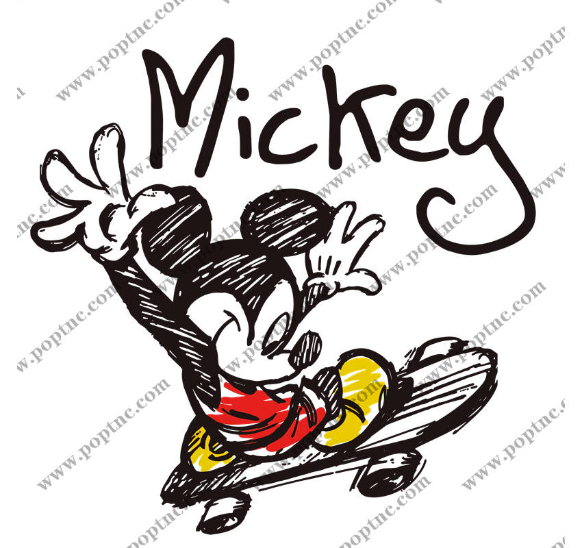 经典米奇裁片印花服装,复古风格与现代时尚的完美结合