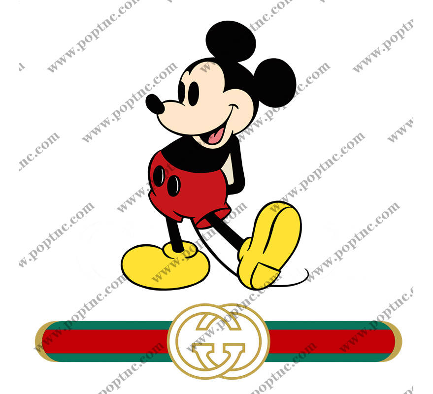 经典米老鼠裁片印花服装印花设计