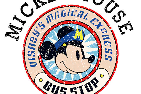 米奇老鼠裁片印花服装:迪士尼魔法快车主题服装印花设计