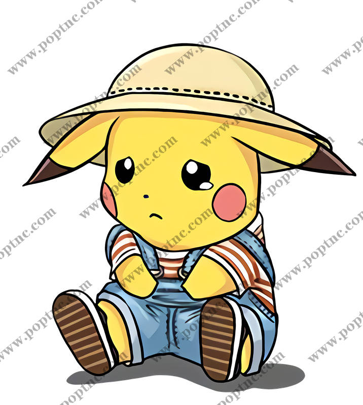 可爱卡通皮卡丘裁片印花服装印花设计