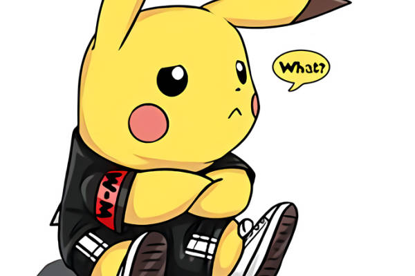 潮流皮卡丘裁片印花服装印花设计