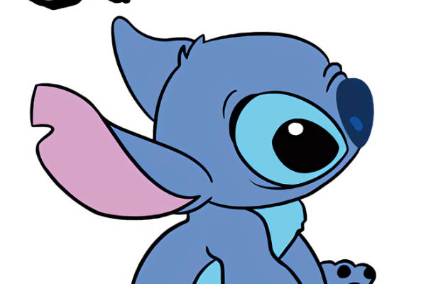 可爱史迪奇裁片印花服装 时尚卡通服装印花设计