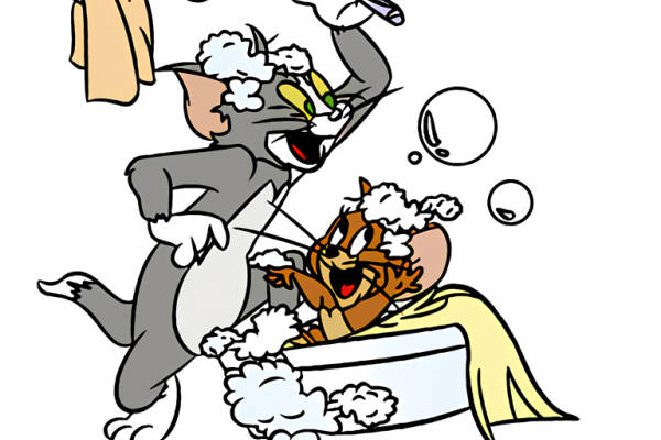 趣味卡通猫狗裁片印花服装，活泼生动的宠物主题服装印花