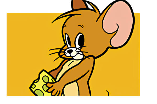 可爱卡通老鼠裁片印花服装，时尚休闲风格服装印花设计