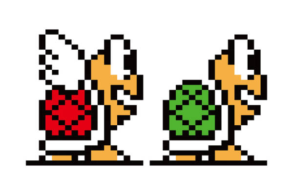 复古像素风格裁片印花服装 经典游戏角色图案印花T恤