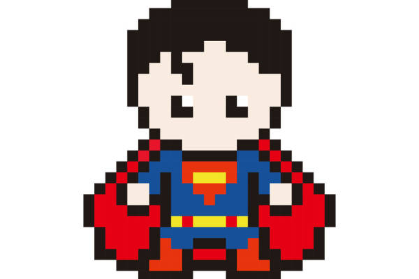 经典像素风格超级英雄裁片印花服装印花设计