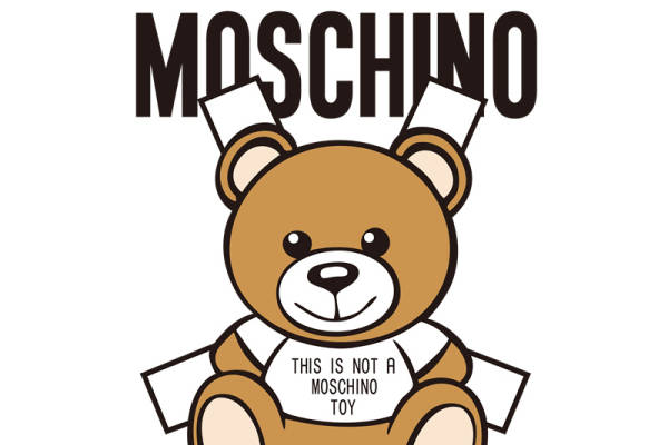 时尚潮牌Moschino熊图案裁片印花服装印花设计