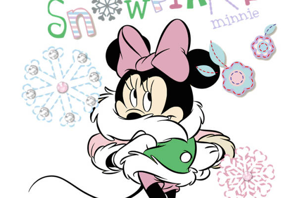 冬季时尚卡通裁片印花服装印花设计