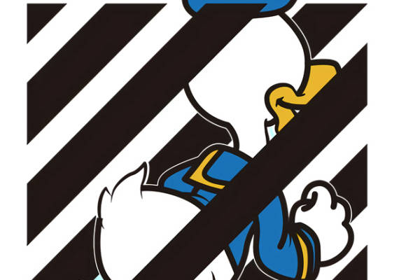 经典卡通角色唐老鸭裁片印花服装印花设计