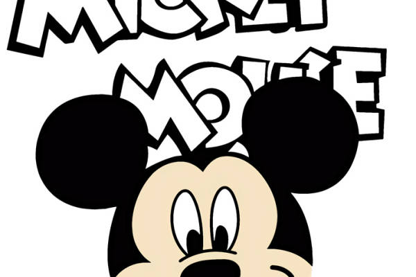 经典米奇老鼠裁片印花服装，打造时尚休闲风格