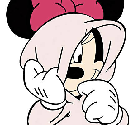 经典卡通裁片印花服装:米妮可爱形象设计