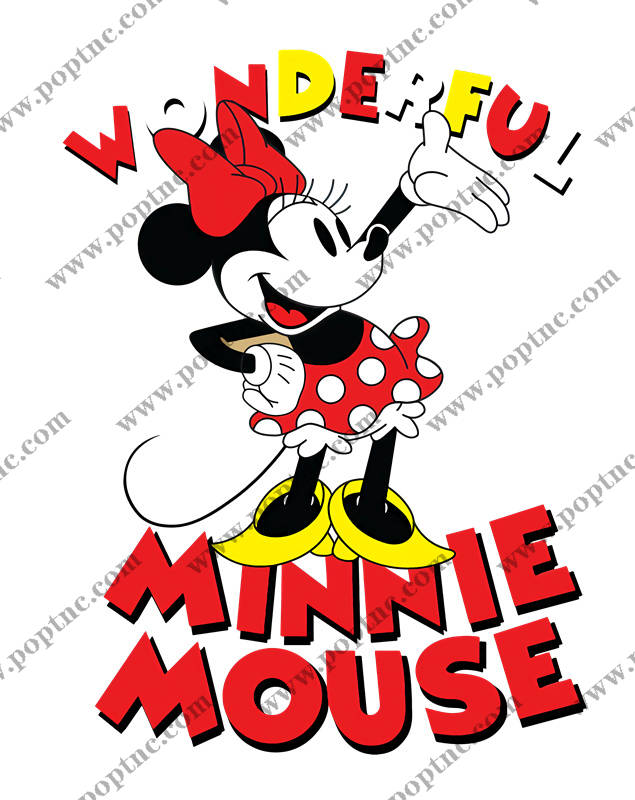 经典米妮裁片印花服装,打造时尚可爱风格