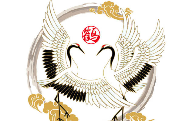 优雅仙鹤主题裁片印花服装，展现东方古典之美