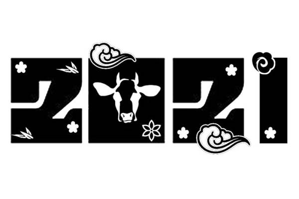 2021年牛年主题裁片印花服装印花设计