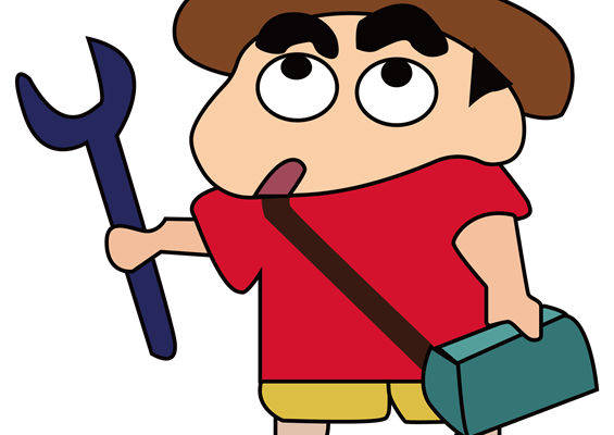 卡通风格工人形象裁片印花服装印花设计