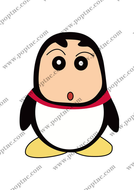 可爱卡通企鹅裁片印花服装,增添童趣与活力