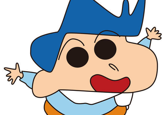 卡通风格蓝色尖帽裁片印花服装印花设计