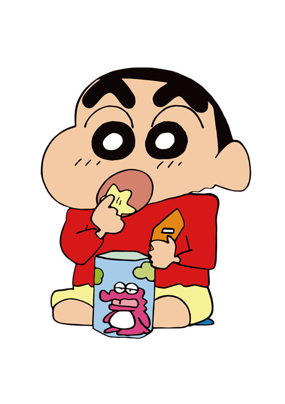 卡通风格儿童服装印花设计：可爱小新裁片印花