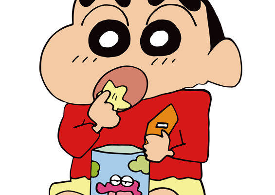 卡通风格儿童服装印花设计：可爱小新裁片印花