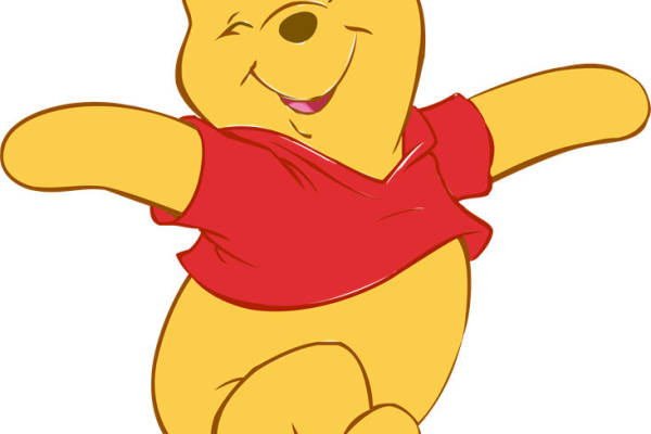 经典卡通小熊维尼裁片印花服装印花设计